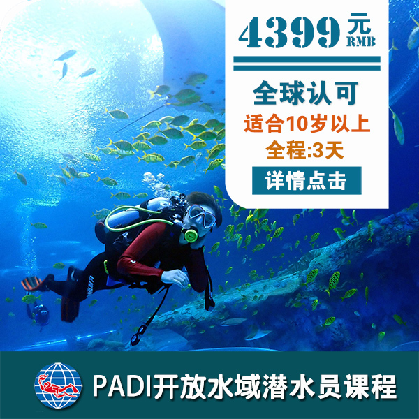 珠海PADI开放水域潜水员课程